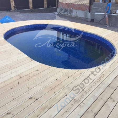 Бассейн Лагуна ТМ247 овальный вкапываемый 5,5 х 3,05 х 1,25 м