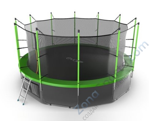 Батут Evo Jump Internal 16ft (Green) с нижней сетью