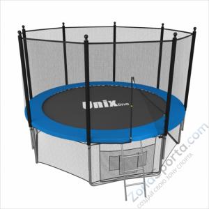 Батут Unix line 8 ft outside (Blue)