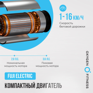 Беговая дорожка домашняя Oxygen Fitness Mangan B