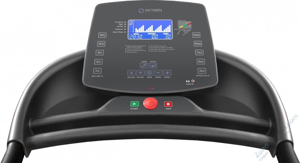 Беговая дорожка Oxygen Villa Deluxe II AL HRC