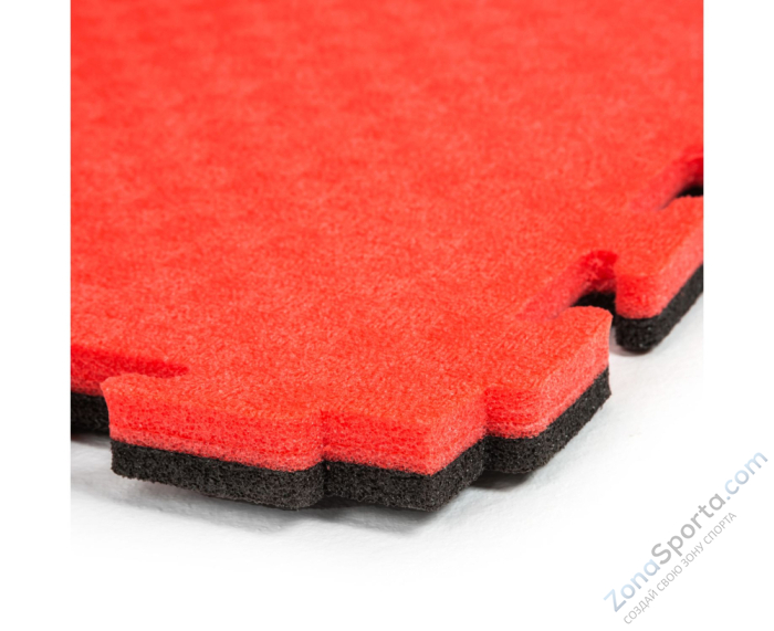 Будо-мат DFC, 100 x 100 см, 25 мм, цвет чёрно-красный