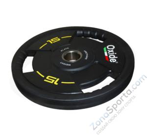 Черный олимпийский полиуретановый диск Oxide OWP02 15 кг