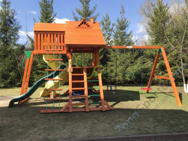 Деревянная детская площадка для дачи Igragrad Крепость Фани Deluxe 2