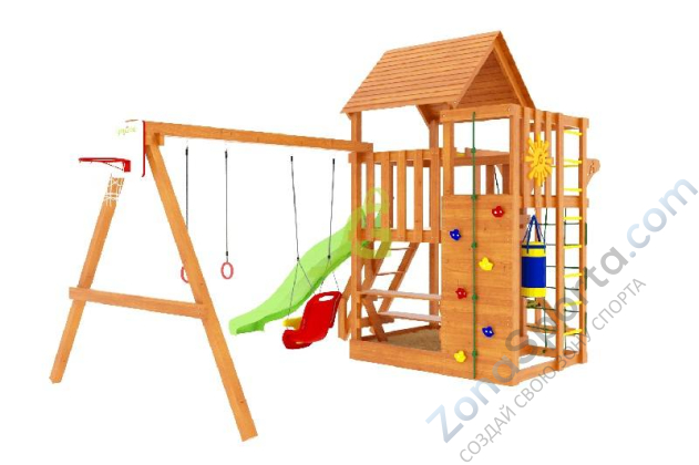 Детская площадка IgraGrad Крафт Pro 4 (скат 2.2)