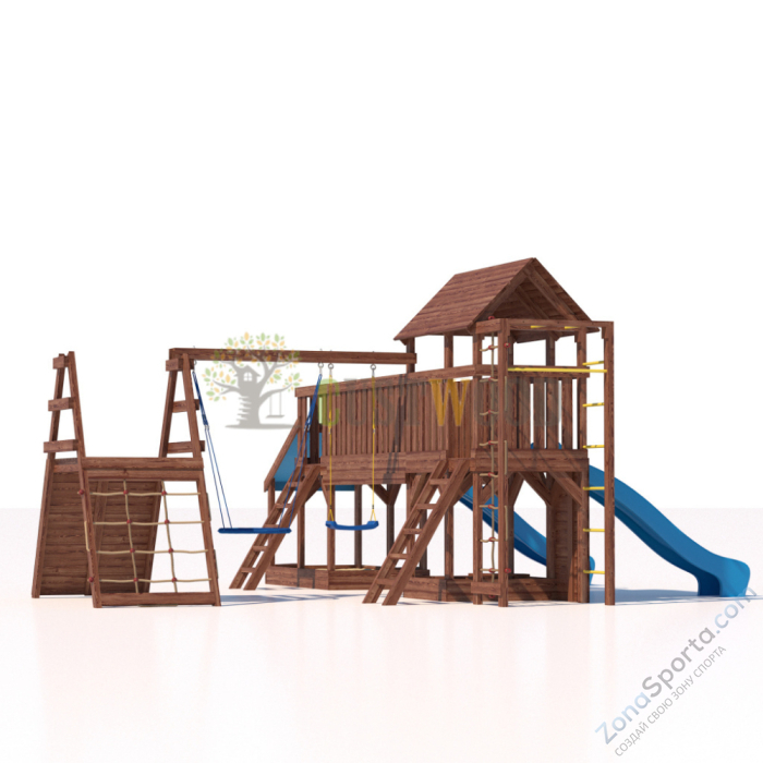 Детская деревянная игровая площадка для улицы дачи CustWood Scout SC12