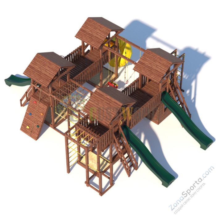 Детская деревянная игровая площадка для улицы дачи CustWood Active 16