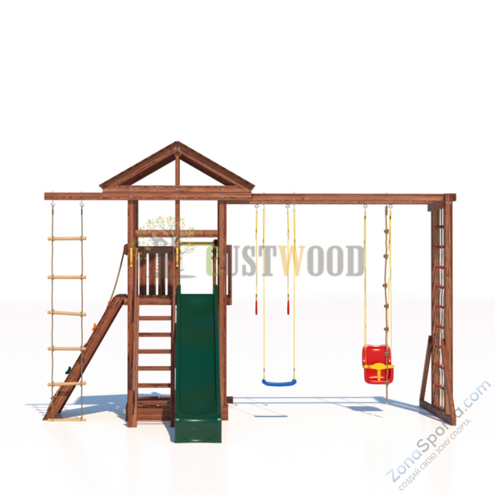 Детская деревянная игровая площадка для улицы дачи CustWood Active 3