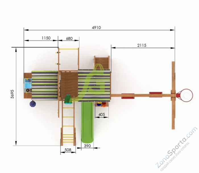 Детская игровая площадка IgraGrad В2