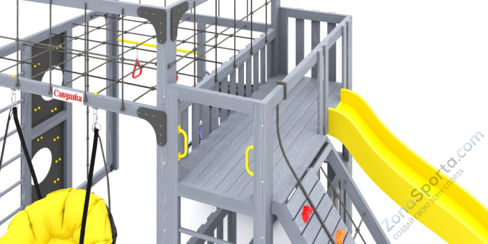 Детская площадка Савушка Куб-3 (Серый)