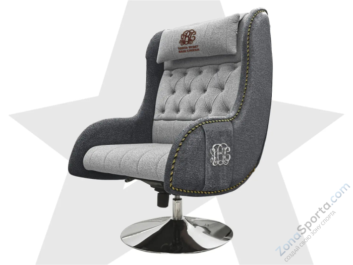 Дизайнерское кресло Fujimo Monogram Silver Steel