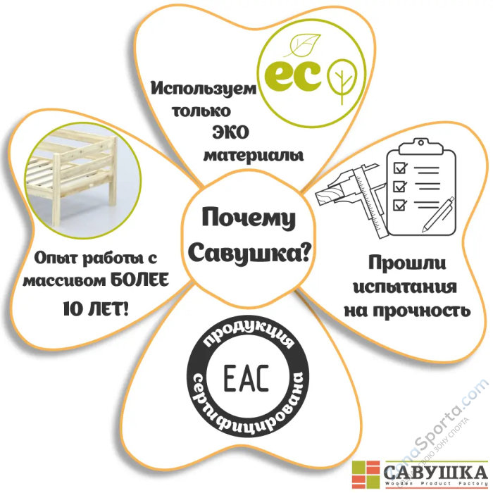 Кровать детская двухъярусная Савушка-01 80х160 Nero (черный)