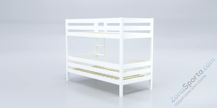 Кровать детская двухъярусная Савушка-01 90х200 белая