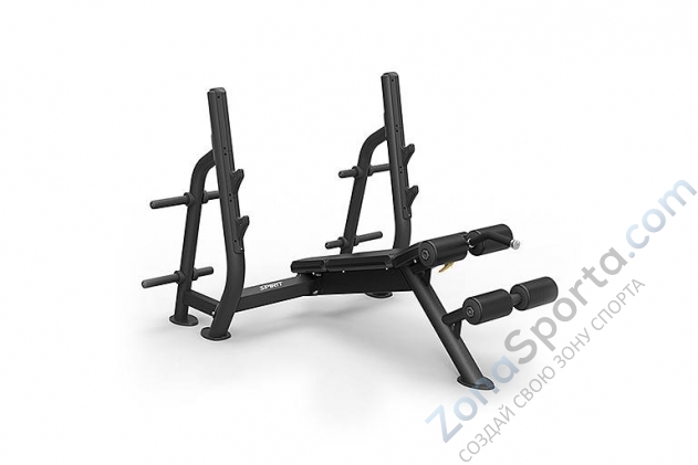 Олимпийская скамья с отрицательным углом наклона Spirit SP-4211