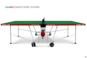 Стол теннисный Start Line Compact Expert 6 Всепогодный Зелёный