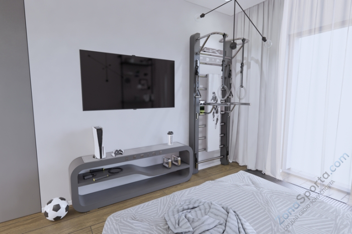 Узкая шведская стенка расширенной комплектации Desire Eco S Plus