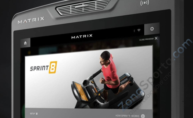 Вертикальный велоэргометр Matrix Performance с консолью Touch
