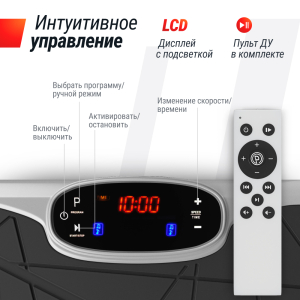 Виброплатформа Unix Fit Edge 2D Grey