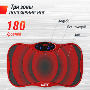 Виброплатформа Unix Fit Intensive 2D Red