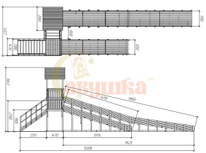 Зимняя горка Савушка Зима Wood 9/2