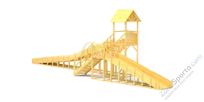 Зимняя горка Савушка Зима Wood 9/3